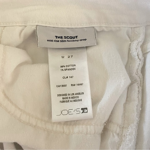 Joe’s The Scout white destroyed button fly jeans. Size 27 - Picture 11 of 11